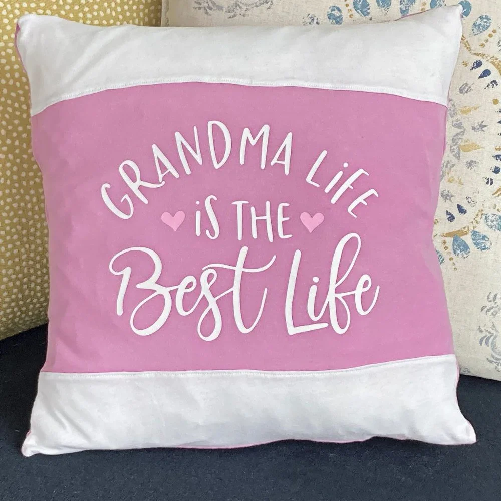 Grandma Life is the Best Life 16x16 pillow cover t- shirt Throw pillow gift
